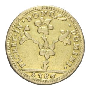 ROMA PIO VI (1775-1799) DOPPIA ROMANA 1786 R AU. 5,22 GR. MIR. 2758/13 BB (MONTATURA RIMOSSA)