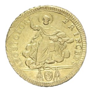 reverse: ROMA PIO VI (1775-1799) DOPPIA ROMANA 1787 RR AU. 5,46 GR. MIR. 2758/15 BB+