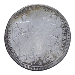 reverse: ROMA PIO VI (1775-1799) TESTONE 1796 A. XXII AG. 7,56 GR. MB-BB