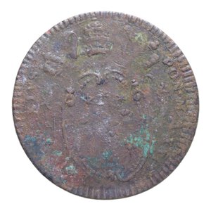 obverse: ROMA PIO VI (1775-1799) 2 BAIOCCHI ROMANI A. XXI CU. 18,81 GR. MB+/qBB