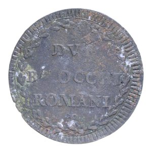 reverse: ROMA PIO VI (1775-1799) 2 BAIOCCHI ROMANI A. XXI CU. 18,31 GR. qBB