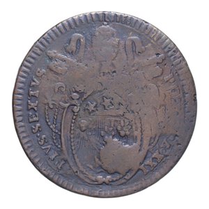 obverse: ROMA PIO VI (1775-1799) 2 BAIOCCHI ROMANI A. XXI CU. 15,77 GR. qBB