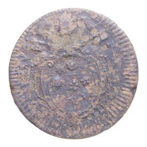 obverse: ROMA PIO VI (1775-1799) BAIOCCO ROMANO A. XIII CU. 12,21 GR. MB+