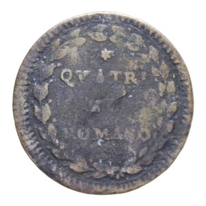 reverse: ROMA PIO VI (1775-1799) QUATTRINO ROMANO A. X CU. 1,97 GR. MB-BB