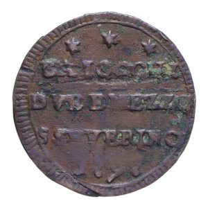 reverse: SAN SEVERINO PIO VI (1775-1799) DUE BAIOCCHI E MEZZO 1797 SAMPIETRINO CU. 6,64 GR. qBB