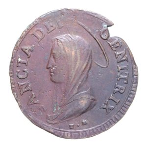 obverse: TIVOLI PIO VI (1775-1799) 5 BAIOCCHI 1797 MADONNINA CU. 13,75 GR. BB+
