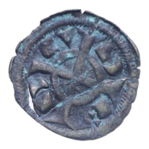 reverse: VERONA EMISSIONI COMUNALI ( XII-XIII SEC.) DENARO MI. 0,31 GR. qBB