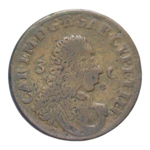 reverse: CARLO EMANUELE III (1730-1773) 3 CAGLIARESI 1732 CU. 7,04 GR. qBB/BB