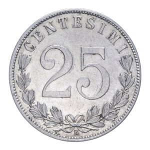 reverse: VITT. EMANUELE III (1900-1943) 25 CENT. 1903 AQUILA SABAUDA R NI. 4,05 GR. BB-SPL (SEGNETTI)