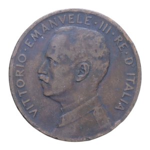obverse: VITT. EMANUELE III (1900-1943) 5 CENT. 1908 ITALIA SU PRORA R CU. 4,91 GR. qBB