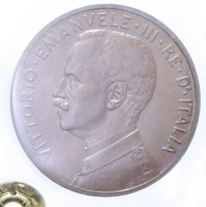 obverse: VITT. EMANUELE III (1900-1943) 5 CENT. 1912 ITALIA SU PRORA NC CU. 5 GR. qSPL (SIGILLATA ZAMBONI)
