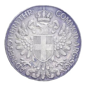 reverse: VITT. EMANUELE III COLONIA ERITREA (1900-1943) TALLERO D ITALIA 1918 R AG. 28,06 GR. qSPL
