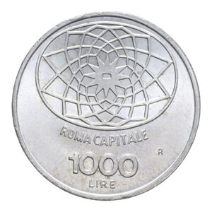 reverse: 1000 LIRE 1970 ROMA CAPITALE AG. 14,64 GR. FDC