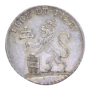 reverse: AUSTRIA FRANCESCO II TOKEN/LIRA 1792 INCORONAZIONE UNGHERIA AG. 4,40 BB-SPL
