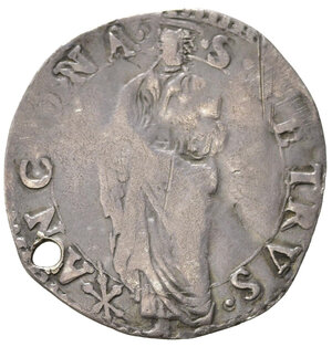 reverse: ANCONA. Stato Pontificio. Giulio III (1550-1555). Giulio con San Pietro. Ag (2,87 g). MIR 993/4. Forellino di sospensione. B-MB