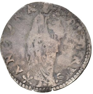 reverse: ANCONA. Stato pontificio. Paolo IV (1555-1559). Giulio con San Pietro. Ag (2,70 g). MIR 1032. RR. MB