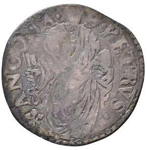 reverse: ANCONA. Stato Pontificio. Pio IV (1559-1565). Giulio con San Pietro. Ag (2,84 g). MIR 1062. Raro. MB