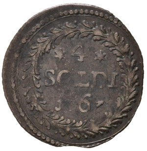 reverse: CORTE. Isola di Corsica. Pasquale Paoli Generale (1762-1768). 4 soldi 1767. Mi (1,45 g). MIR 4/6. BB
