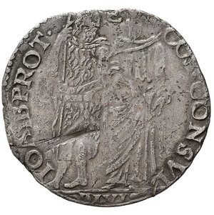 reverse: FIRENZE. Cosimo I De  Medici (1555-1569). Giulio. Ag (2,95 g). qBB