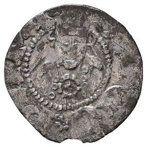 obverse: GUARDIAGRELE. Ladislao di Durazzo (1391-1414). Bolognino Ag (0,52 g). MIR 460-463. qBB