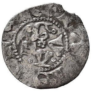 reverse: GUARDIAGRELE. Ladislao di Durazzo (1391-1414). Bolognino Ag (0,52 g). MIR 460-463. qBB