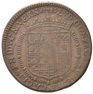 obverse: MANTOVA. Ludovico Gonzaga di Nevers con la moglie Enrichetta di Cleves. Gettone 1651. Cu (7,82 g). BAM VIII, 112-116. qBB