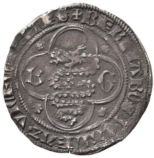 obverse: MILANO. Barnabò e Galeazzo II Visconti (1355-1378). Grosso da 2 soldi. Ag (2,31 g). Biscia - Sant Ambrogio. MIR 102/1. BB