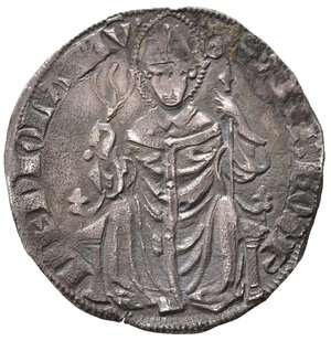 reverse: MILANO. Barnabò e Galeazzo II Visconti (1355-1378). Grosso da 2 soldi. Ag (2,31 g). Biscia - Sant Ambrogio. MIR 102/1. BB