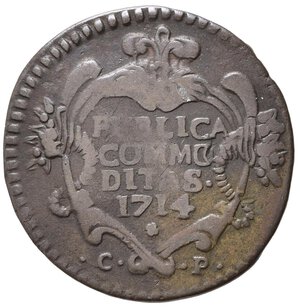 reverse: PALERMO. Vittorio Amedeo II di Savoia (1713-1718). Grano 1714. MIR 901b. NC. qBB