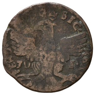 obverse: PALERMO. Regno di Sicilia. Ferdinando III di Borbone (1759-1816). 1 grano 1801. Gig. 124. NC. MB