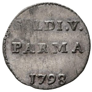 obverse: PARMA. Ferdinando I (1765-1802). Cinquina o Parpagliola (5 soldi) 1798. Mi. MIR 1087/7. qFDC