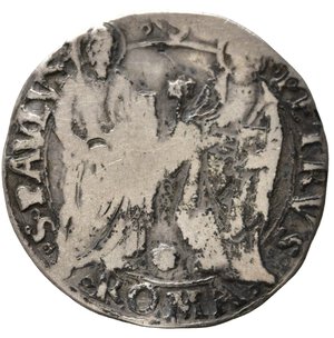 reverse: ROMA. Stato pontificio. Giulio II (1503-1513). Giulio con San Paolo e San Pietro. Ag (2,94 g). MIR 561/3. B-MB