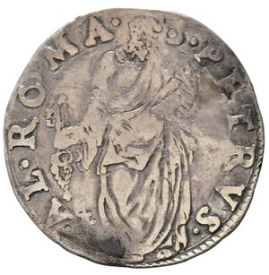 reverse: ROMA. Stato Pontificio. Giulio III (1550-1555). Giulio con San Pietro. Ag (3,01 g). MIR 985/3. RR. MB