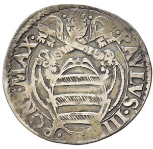 obverse: ROMA. Stato pontificio. Paolo IV (1555-1559). Giulio con San Paolo. Ag (2,93 g). MIR 1026. MB