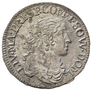 obverse: TASSAROLO. Livia Centurioni Oltremarini (1616-1688), moglie di Filippo Spinola. Luigino 1666. Ag (2,04 g). Cammarano 369. R1. SPL