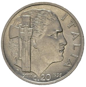 reverse: Regno d Italia. Vittorio Emanuele III (1900-1943). 20 centesimi 1936 