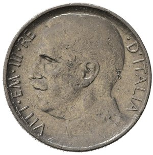 obverse: Regno d Italia. Vittorio Emanuele III. 50 Centesimi 1925 Leoni. Contorno rigato. qBB