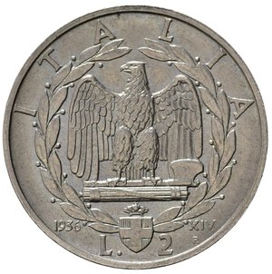 reverse: Regno d Italia. Vittorio Emanuele III (1900-1943). 2 lire 1936 