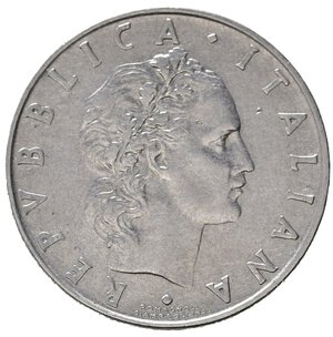 obverse: Repubblica Italiana. Monetazione in lire (1946-2001). 50 lire 1958 