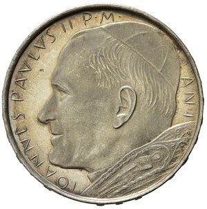 reverse: VATICANO. Giovanni Paolo II. 500 lire anno I. Ag. qFDC