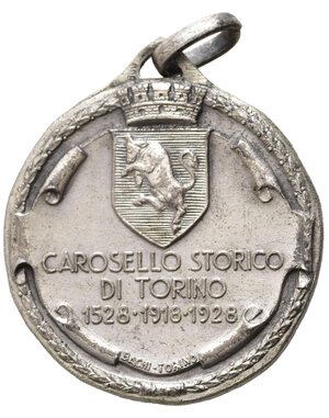 reverse: Medaglie Italiane. Torino. Medaglia Carosello Storico di Torino 1928 (9,48 g). SPL