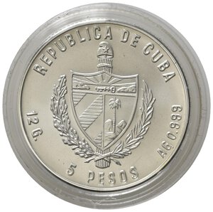 obverse: CUBA. 5 Pesos 1987 