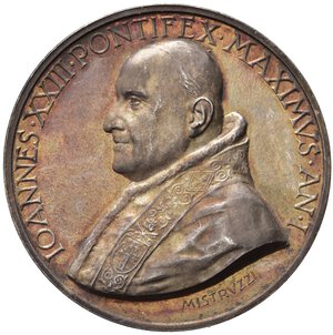 obverse: Medaglie Papali. Giovanni XXIII (1958-1963). Medaglia anno I 