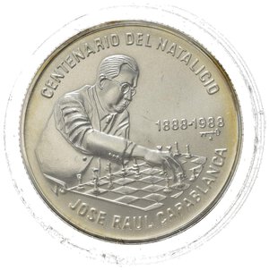 reverse: CUBA. 5 Pesos 1988 