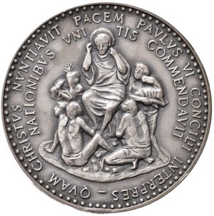 reverse: Medaglie Papali. Paolo VI (1963-1978). Medaglia anno IV. Ag. qFDC