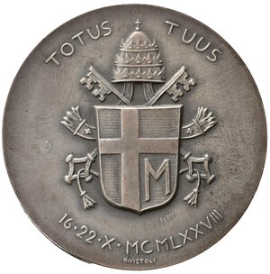 reverse: Medaglie Papali. Giovanni Paolo II (1978-2005). Medaglia 1979 anno I 