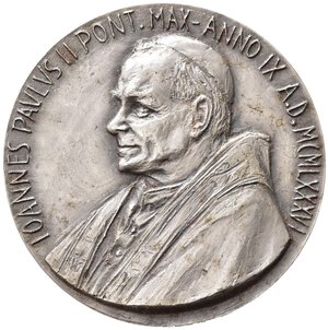 obverse: Medaglie Papali. Giovanni Paolo II (1978-2005). Medaglia 1987 anno IX 