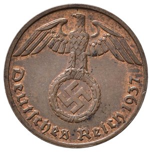 obverse: GERMANIA. Terzo Reich. 1 Reichspfennig 1937 F. qFDC