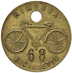 obverse: Gettoni. Genova. Gettone Rimessa biciclette porto di Genova. 9,56 g. BB+