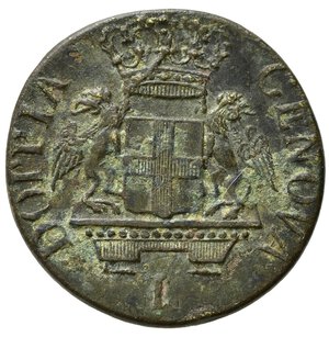 obverse: Pesi. Genova. Peso monetale doppia di Genova. AE (12,37 g). BB+
